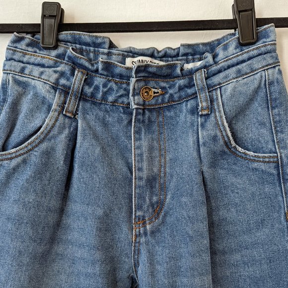 Skinny Fries Medium Wash Balloon Jeans Size 3 - Picture 7 of 14